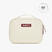 A beige cosmetic bag with the brand name JenniBag printed on the front, displayed against a white background with a '60 DAY' guarantee seal in the top right corner.