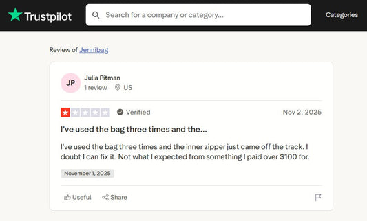 JenniBag Zippers & Material Quality: What the Old Reviews Got Right, and What Changed