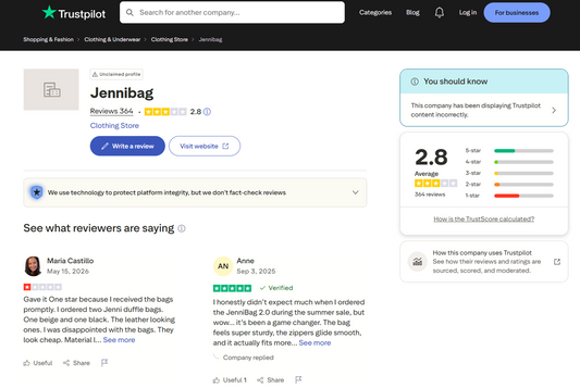 JenniBag Reviews: Why the Ratings Look Different Across Platforms (And What That Actually Means)